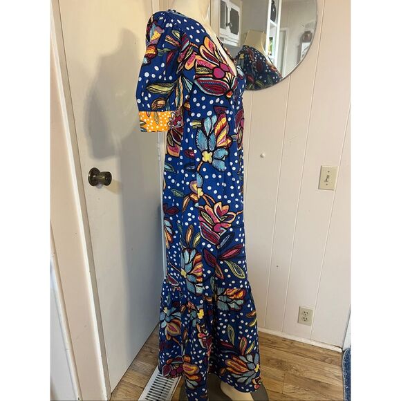 NWT Tabitha Brown/Target Floral/Polka Dot Midi Dress 0 - Picture 4 of 7